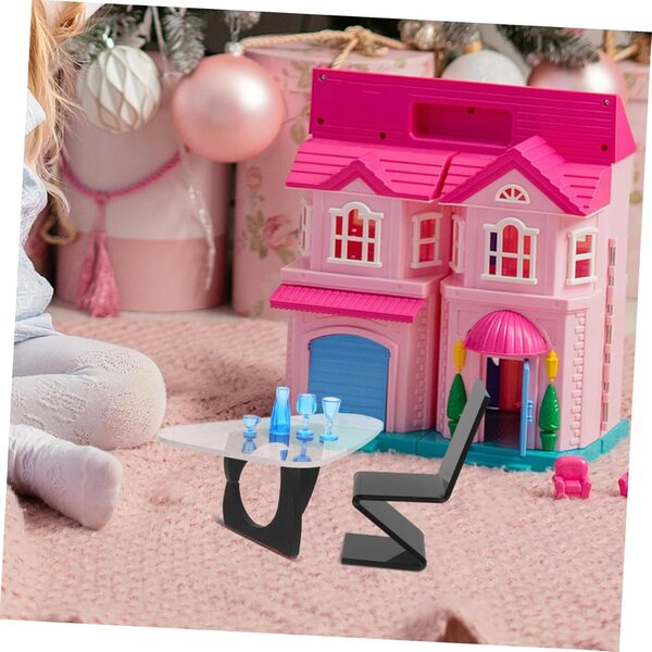 VICASKY Set Mobili Miniatura Casa Delle Bambole Tavolo, Sedia e Accessori