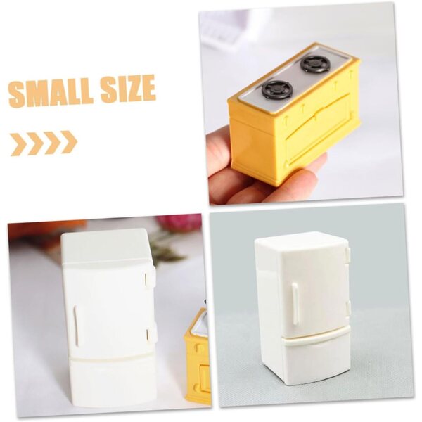 Set Mini Cucina 6pz VICASKY: Mini Frigoriferi e Fornelli per Casa delle Bambole