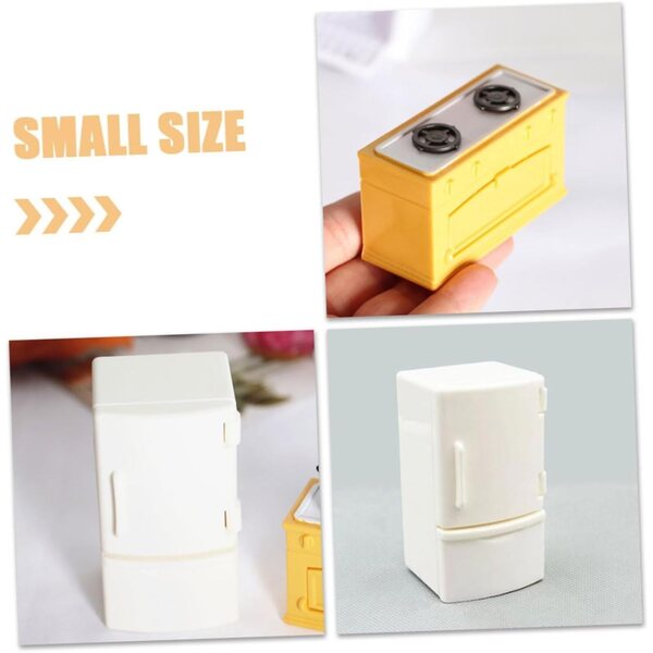 Set Mini Cucina VICASKY 8pz: Frigoriferi e Fornelli in Miniatura per Casa delle Bambole