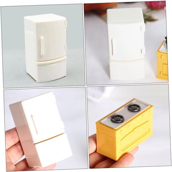 Set Mini Cucina VICASKY 8pz: Frigoriferi e Fornelli in Miniatura per Casa delle Bambole