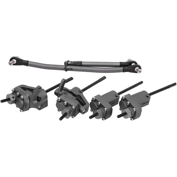 KIMISS Aluminium-Portalachsen-Set für Axial SCX10 II 90046 90047 RC verbessert
