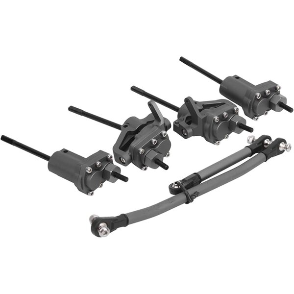 KIMISS Aluminium-Portalachsen-Set für Axial SCX10 II 90046 90047 RC verbessert