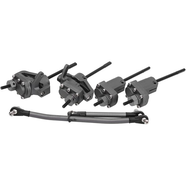 KIMISS Aluminium-Portalachsen-Set für Axial SCX10 II 90046 90047 RC verbessert