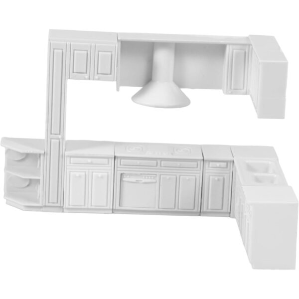 VICASKY Mini-Herd und Spüle, Miniaturküche für Puppenhaus 1:12