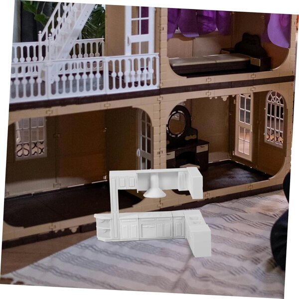 VICASKY Mini-Herd und Spüle, Miniaturküche für Puppenhaus 1:12