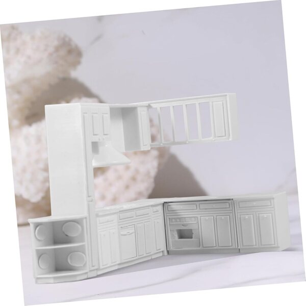 VICASKY Mini-Herd und Spüle, Miniaturküche für Puppenhaus 1:12