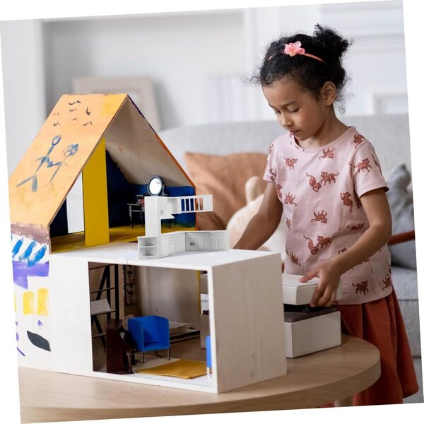 VICASKY Mini-Herd und Spüle, Miniaturküche für Puppenhaus 1:12