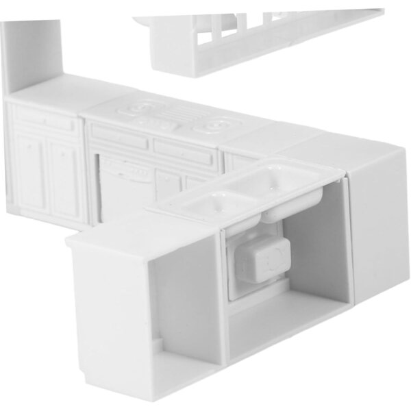 VICASKY Set 5 Mobili Cucina Miniatura Casa Bambole Realistici e Resistenti
