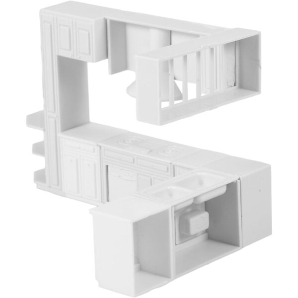 VICASKY Set 4 Mini Lavabi Cucina in ABS per Casa delle Bambole Scala 1:12