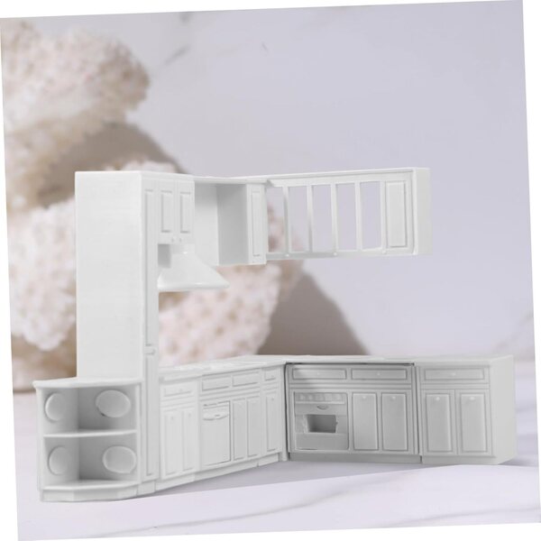 VICASKY Set 4 Mini Lavabi Cucina in ABS per Casa delle Bambole Scala 1:12