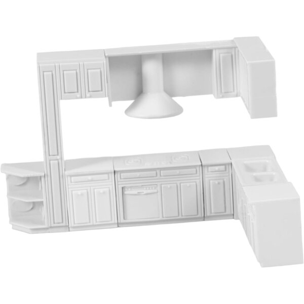 VICASKY Set 4 Mini Lavabi Cucina in ABS per Casa delle Bambole Scala 1:12