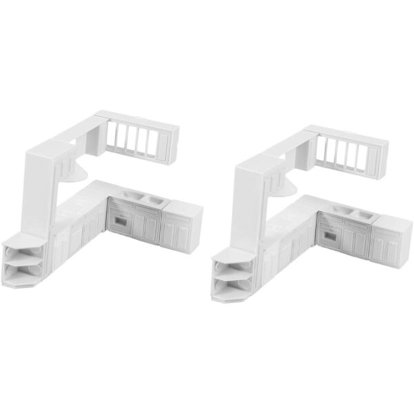 VICASKY 2 Sets realistische Miniatur-Küchenmöbel für Puppenhäuser, 11 x 7 x 7 cm