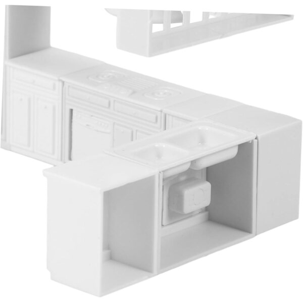 VICASKY 2 Sets realistische Miniatur-Küchenmöbel für Puppenhäuser, 11 x 7 x 7 cm