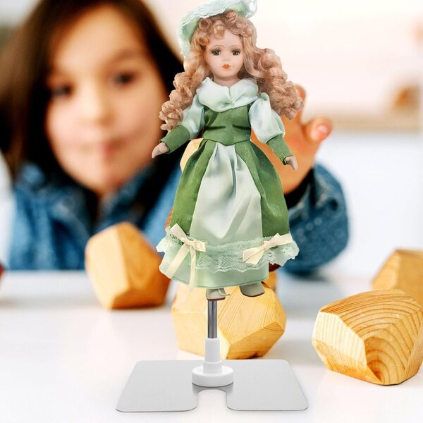Toyvian Puppenständer aus Edelstahl, stabile, flache Basis zur Präsentation