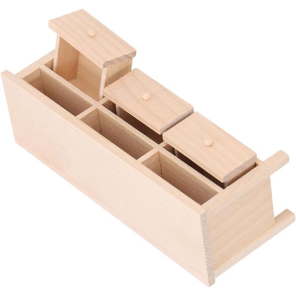 1/12 Miniatur-TV-Schrank aus Holz mit Schubladen für Srliya Puppenhaus 15 cm
