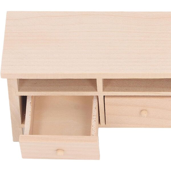 1/12 Miniatur-TV-Schrank aus Holz mit Schubladen für Srliya Puppenhaus 15 cm