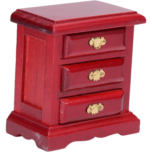VICASKY Mini-Puppenschrank aus Massivholz, exquisite und authentische Dekoration