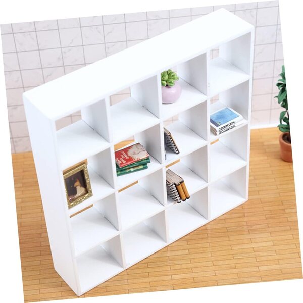 VICASKY Mini Mobili Legno Scaffale Espositore Compatto per Casa delle Bambole e Collezioni
