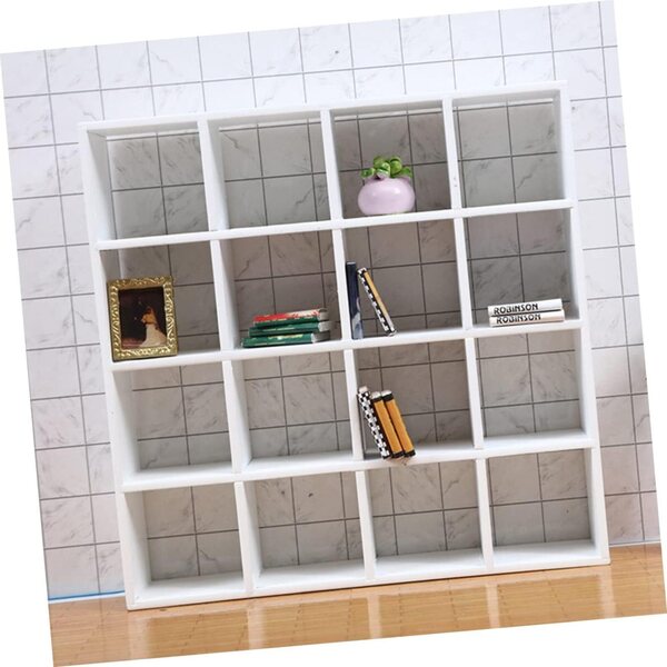 VICASKY Mini Mobili Legno Scaffale Espositore Compatto per Casa delle Bambole e Collezioni