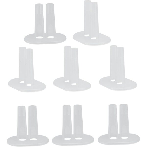 VICASKY 8 transparente Kunststoff-Kleiderbügel für Miniatur-Puppenkleidung