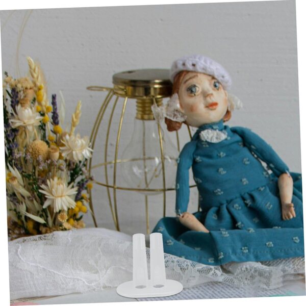 VICASKY 8 transparente Kunststoff-Kleiderbügel für Miniatur-Puppenkleidung