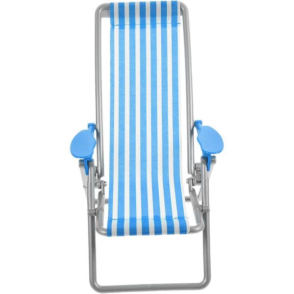VICASKY Mini Blue Beach Chair Miniatur für Dekoration und Spiel