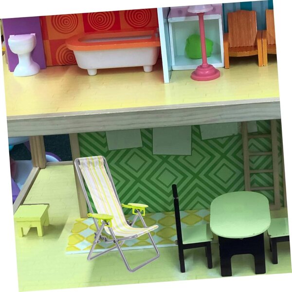 Mini Sedia da Spiaggia VICASKY in Miniatura per Casa delle Bambole e Decorazioni