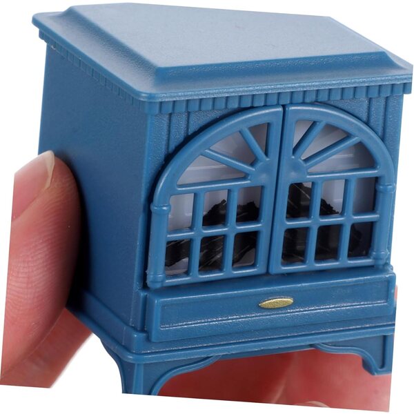 VICASKY Kunststoff-Miniatur für Puppenhaus, dekoratives Accessoire, dunkelblau