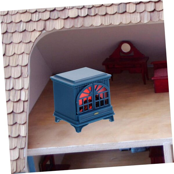 VICASKY Kunststoff-Miniatur für Puppenhaus, dekoratives Accessoire, dunkelblau
