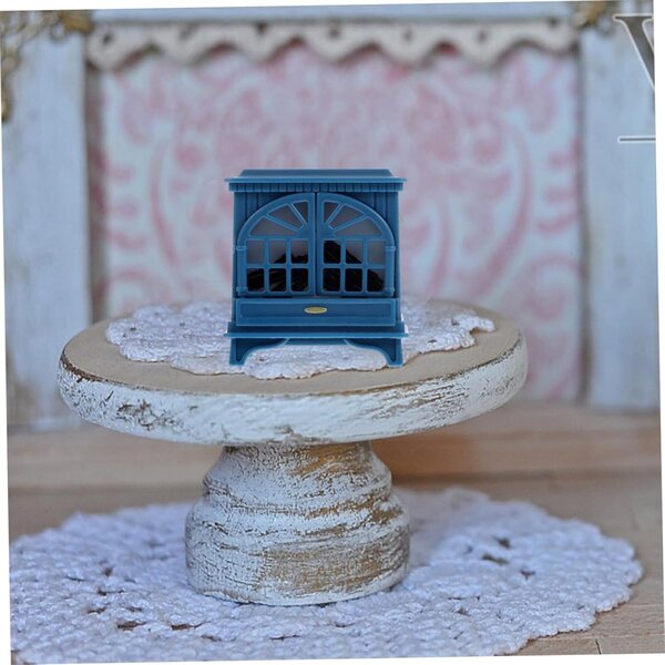 VICASKY Kunststoff-Miniatur für Puppenhaus, dekoratives Accessoire, dunkelblau
