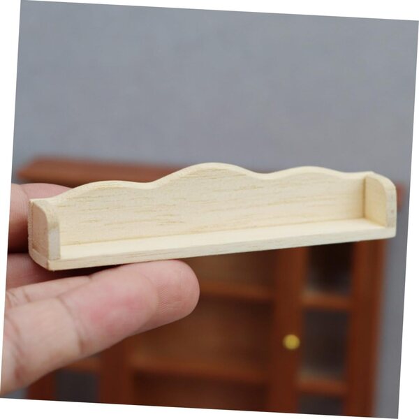 VICASKY Mini-Wandregal aus Holz für Miniaturen und Mini-Heimdekorationen