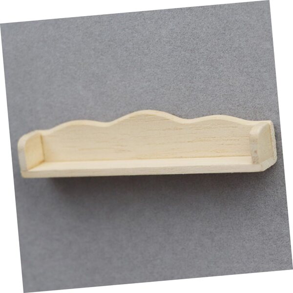 VICASKY Mini-Wandregal aus Holz für Miniaturen und Mini-Heimdekorationen