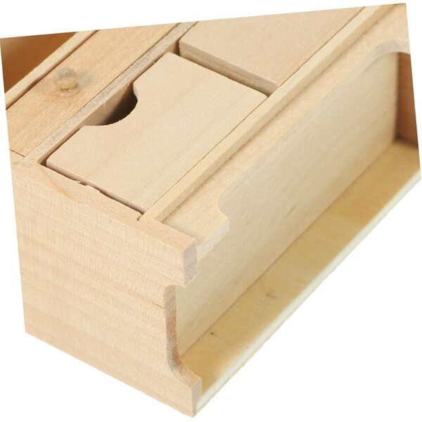 VICASKY Mobiletto in Miniatura in Legno per Case delle Bambole, 8,6x7,5x3,9 cm