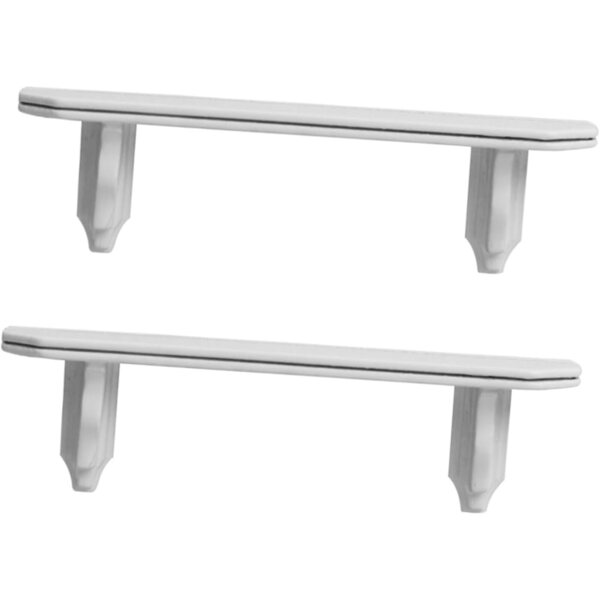 VICASKY 2 PCS Miniatura Mensole Da Parete in Legno Bianco per Casa delle Bambole 1:12