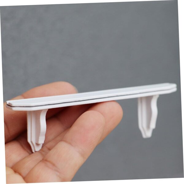 VICASKY 2 PCS Miniatura Mensole Da Parete in Legno Bianco per Casa delle Bambole 1:12