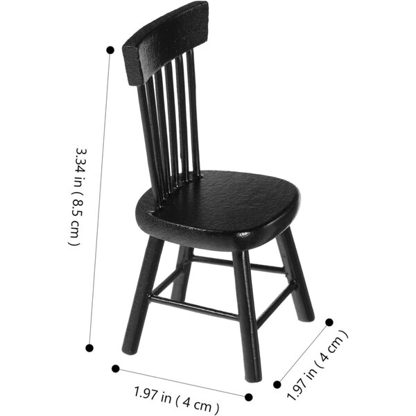 VICASKY Sedie in Miniatura in Legno per Casa delle Bambole, Eleganti e Resistenti