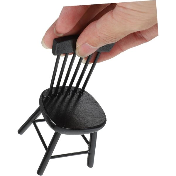 VICASKY Sedie in Miniatura in Legno per Casa delle Bambole, Eleganti e Resistenti