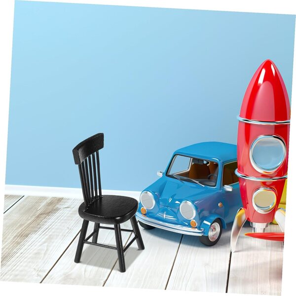VICASKY Sedie in Miniatura in Legno per Casa delle Bambole, Eleganti e Resistenti