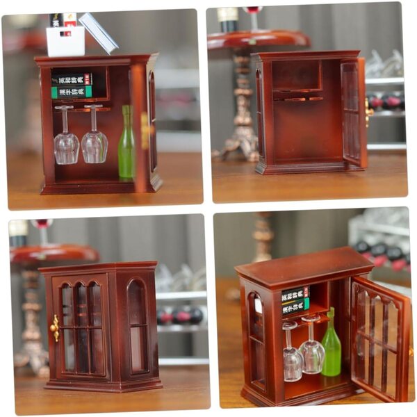 VICASKY Mini-Vintage-Wandgarderobe für Puppenhaus – realistisch und platzsparend