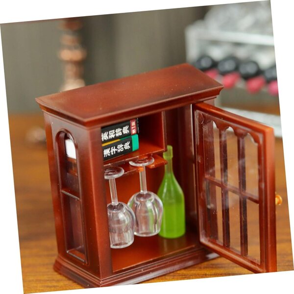 VICASKY Mini-Vintage-Wandgarderobe für Puppenhaus – realistisch und platzsparend