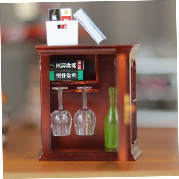 VICASKY Mini-Vintage-Wandgarderobe für Puppenhaus – realistisch und platzsparend