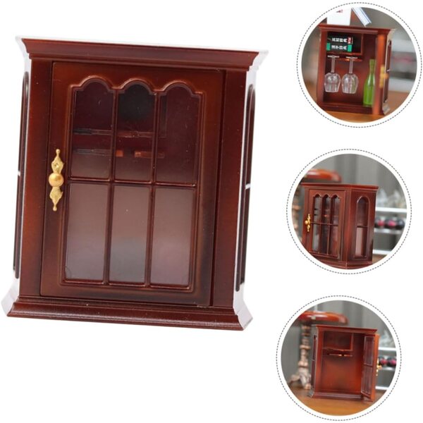 VICASKY Mini-Vintage-Wandgarderobe für Puppenhaus – realistisch und platzsparend