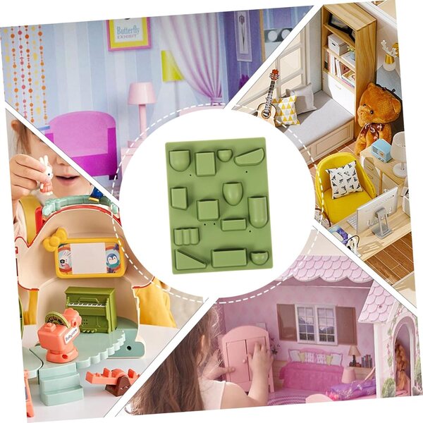 VICASKY 1:12 Miniaturregal für Puppenhaus, langlebig und dekorativ