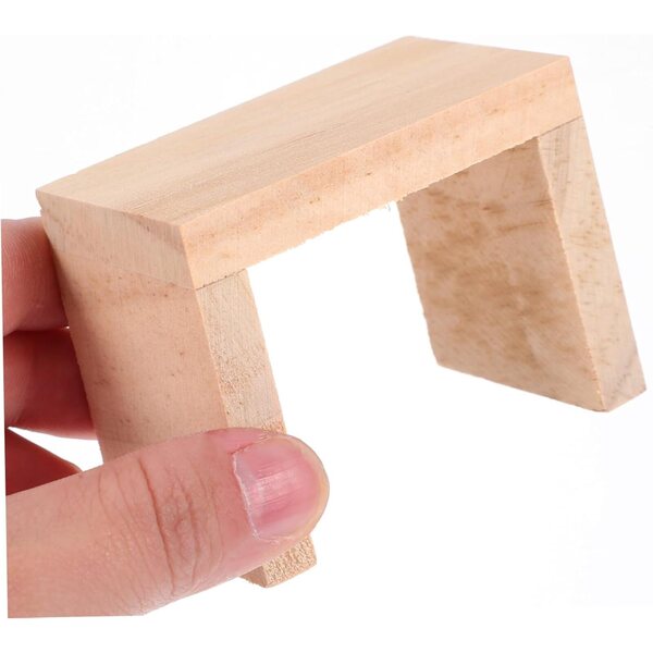VICASKY 4 Mini-Holzhocker für Puppenhäuser, realistische und widerstandsfähige Modelle