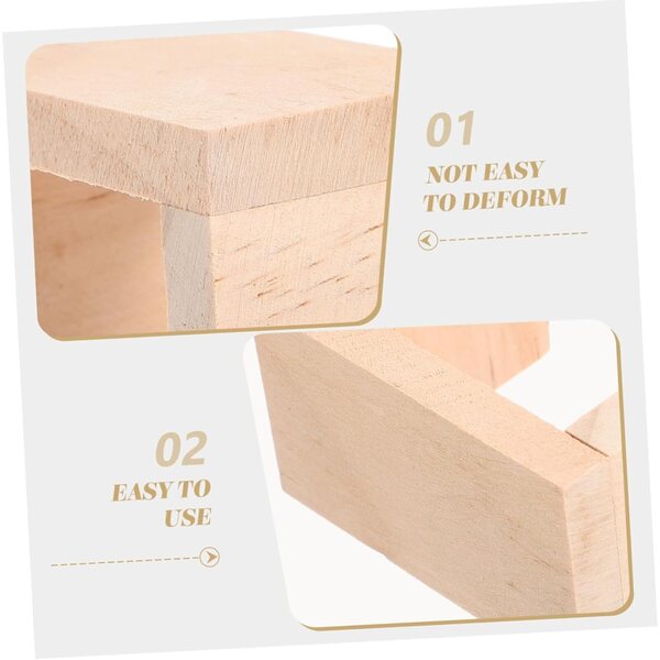 VICASKY 4 Mini-Holzhocker für Puppenhäuser, realistische und widerstandsfähige Modelle
