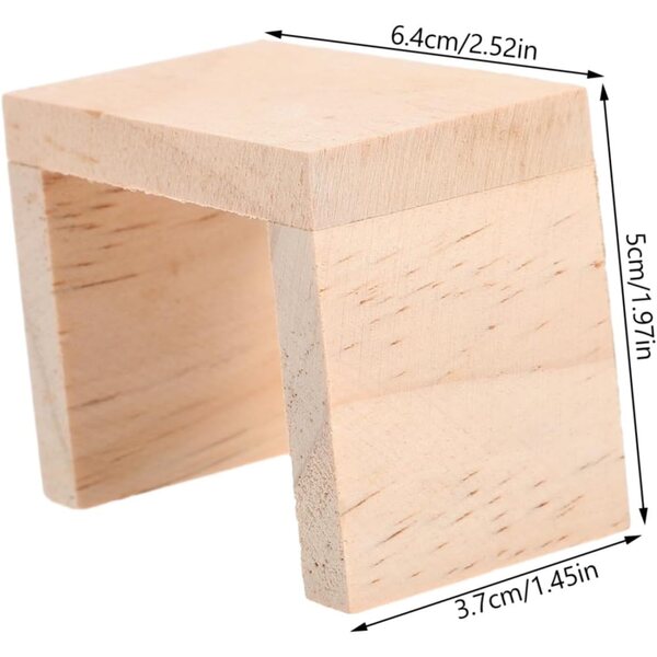 VICASKY 4 Mini-Holzhocker für Puppenhäuser, realistische und widerstandsfähige Modelle