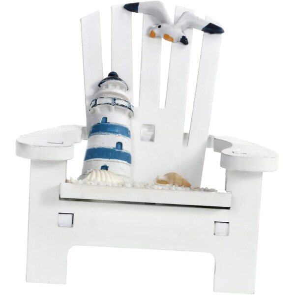 ABOOFAN Set 2 Mini Sedie Faro in Legno Decorazioni Spiaggia per Casa e Foto