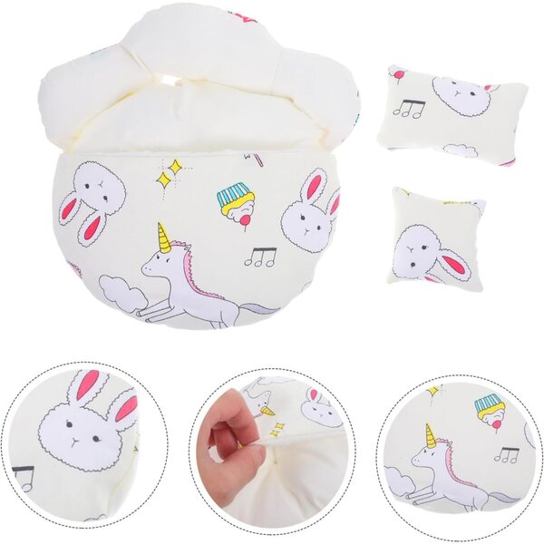 VICASKY Beige Schlafsack für Puppen – Set mit 5 weichen und widerstandsfähigen Teilen