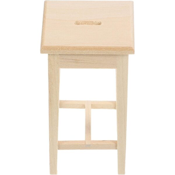 VICASKY 2pz Mini Sgabello in Legno per Casa delle Bambole Decorazione Realistica