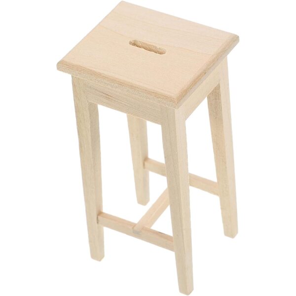 VICASKY 2pz Mini Sgabello in Legno per Casa delle Bambole Decorazione Realistica
